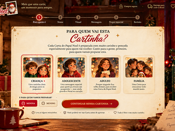 Carta do Papai Noel — imagem provisória